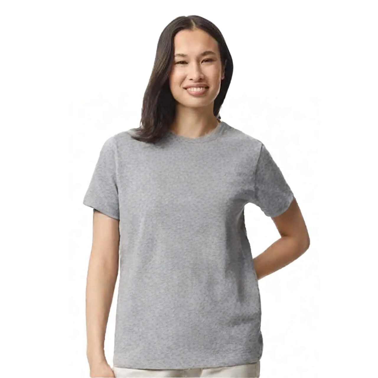 Gildan Heavy Cotton Crew Neck Short Sleeve T-Shirt 100% Cotton for Work Layering & Custom Printing